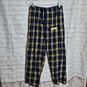 Boxercraft Flannel Pajama Pants Size XL Montfort Knights Blue Yellow Paid Cotton